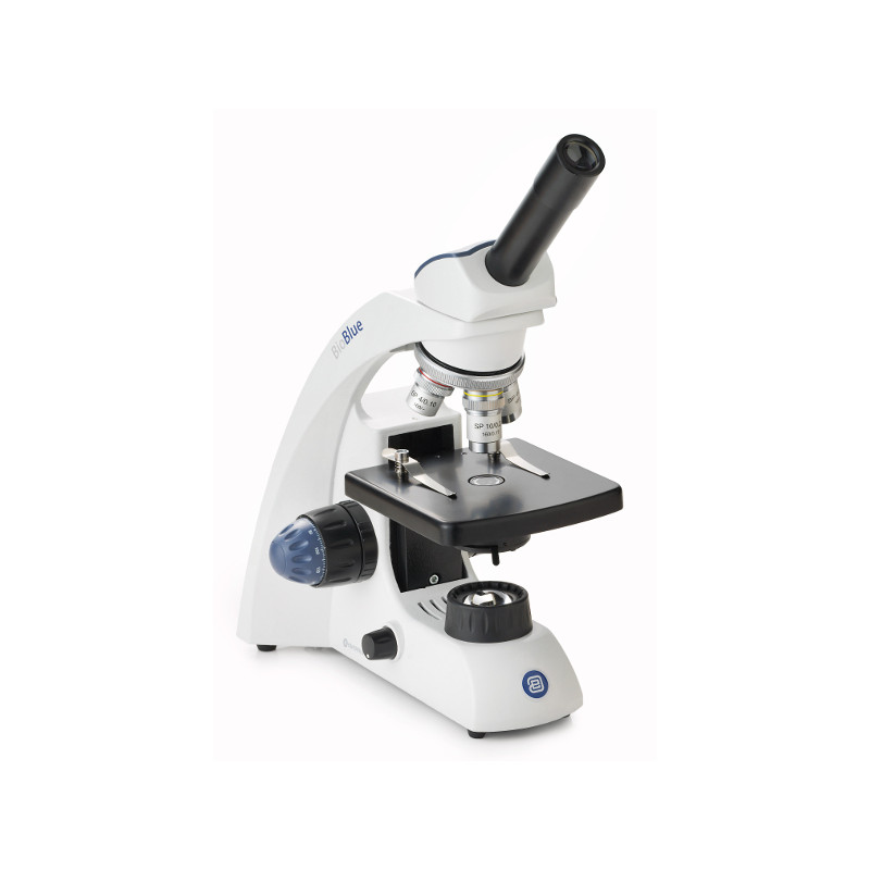 Euromex Microscopio Mikroskop BioBlue, BB.4250, mono, DIN, 40x-1000x, 10x/18, LED, 1W