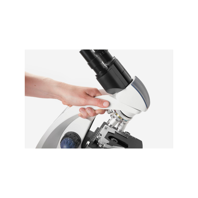 Euromex Microscopio Mikroskop BioBlue, BB.4240, mono, DIN, semiplan, 40x-600x, 10x/18, LED, 1W