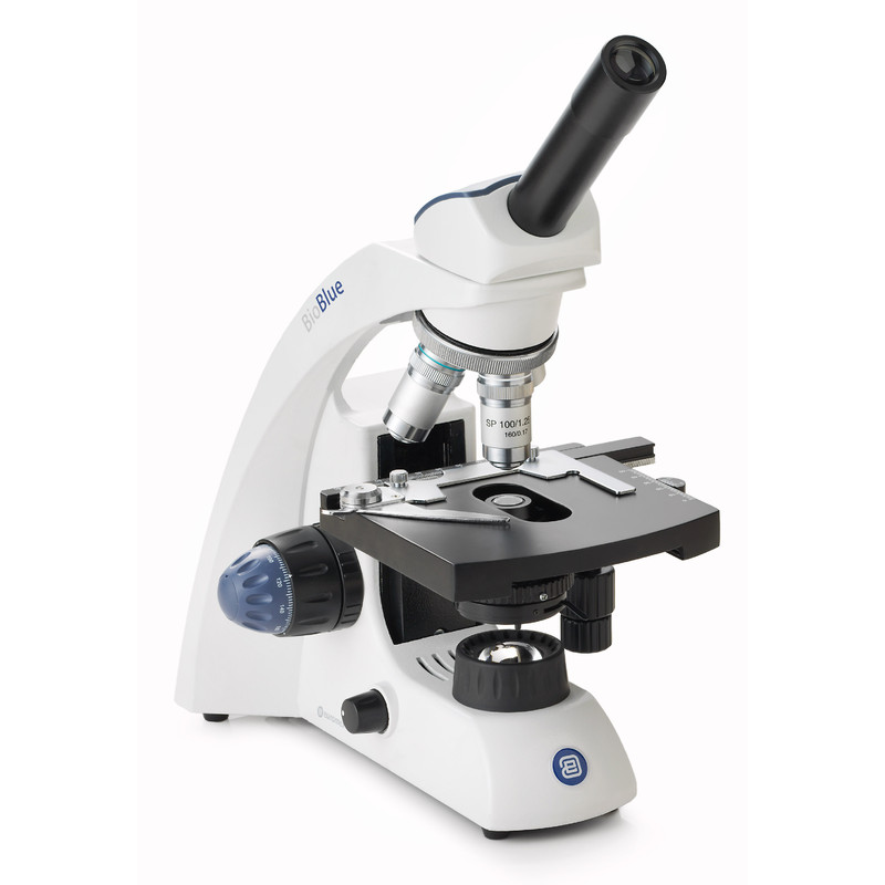 Euromex Microscopio BioBlue, BB.4240, mono, DIN, semiplan, 40x-600x, 10x/18, LED, 1W