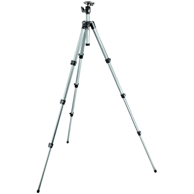 Manfrotto Treppiede Aluminio MK394-PQ Stativset mit Kugelkopf