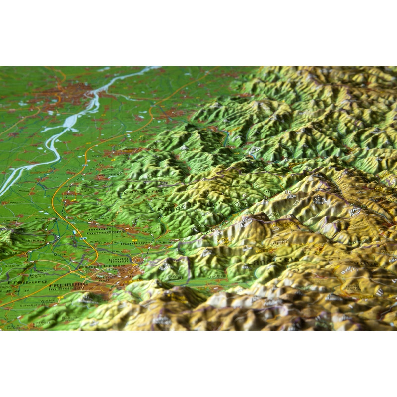 Georelief Mappa Regionale Foresta Nera