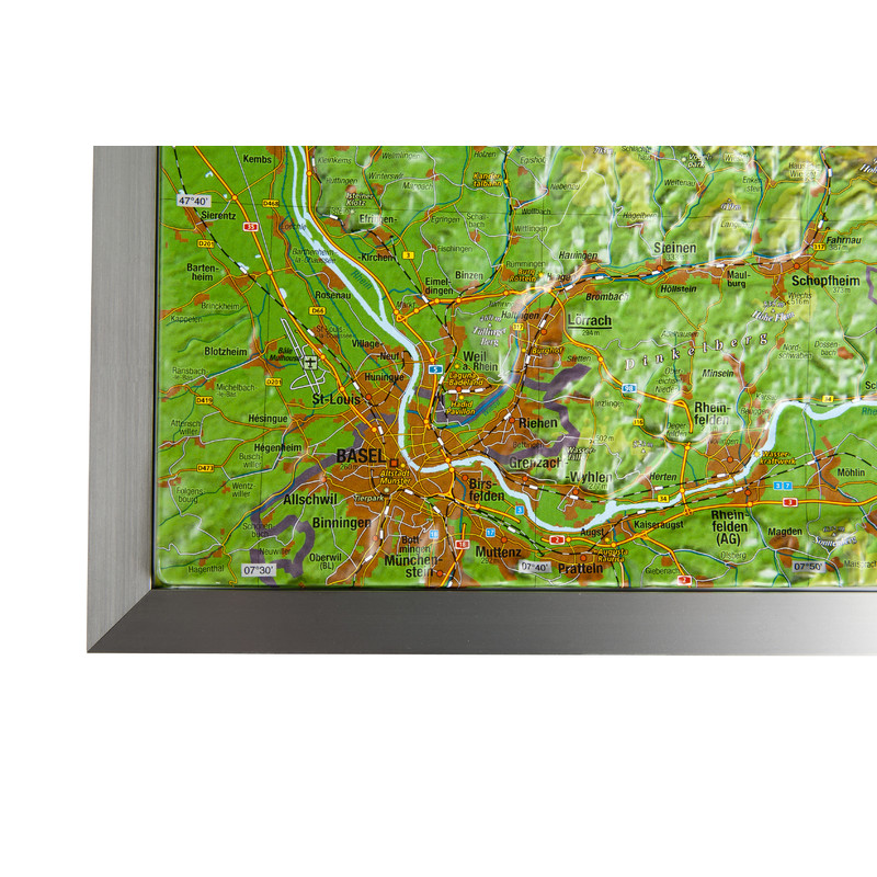 Georelief Mappa Regionale Foresta Nera