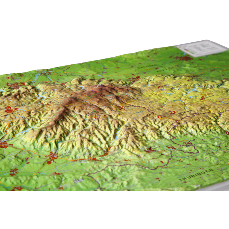 Georelief Mappa Regionale Harz, carta in rilievo piccola (in tedesco)