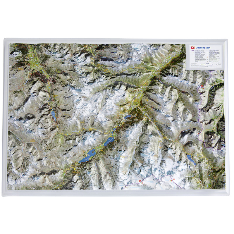 Georelief Mappa Regionale Oberengadin