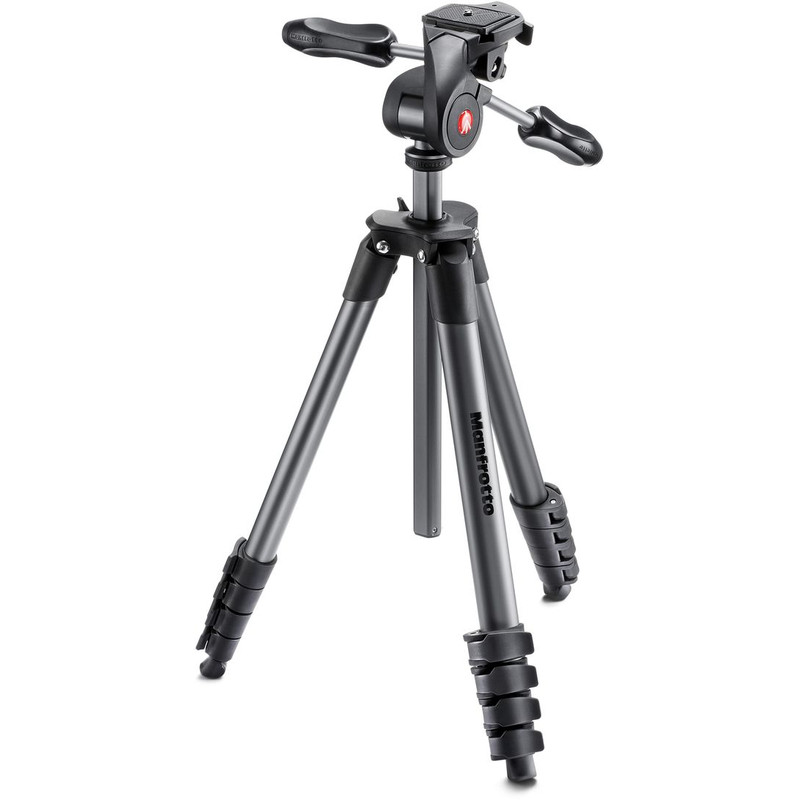 Manfrotto Compact Advanced set treppiede fotografico, nero