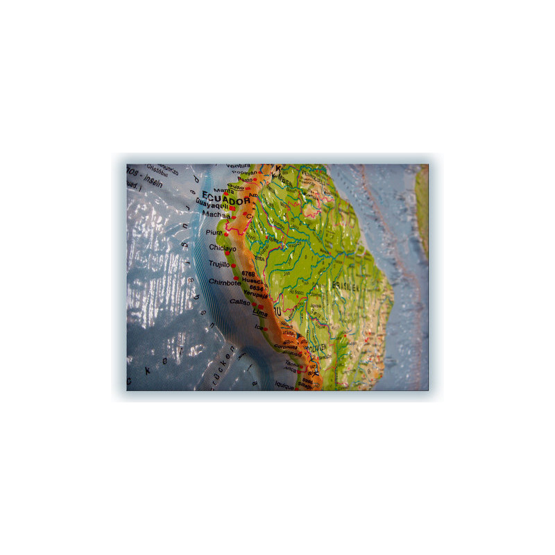 geo-institut Mappa del Mondo Mappa in rilievo Mappa del Mondo linea argento politica svedese