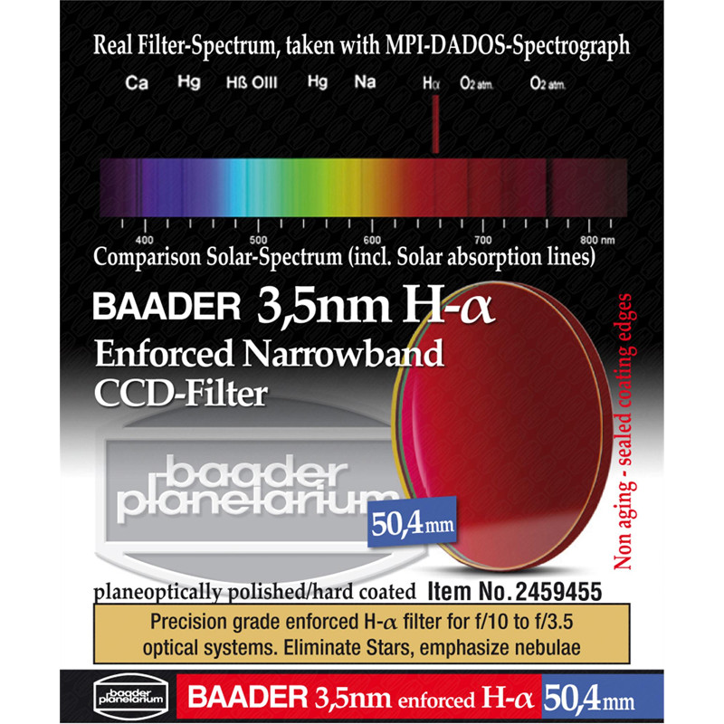 Baader Filtro H-alpha Ultra-Narrowband 3,5nm 50,4mm