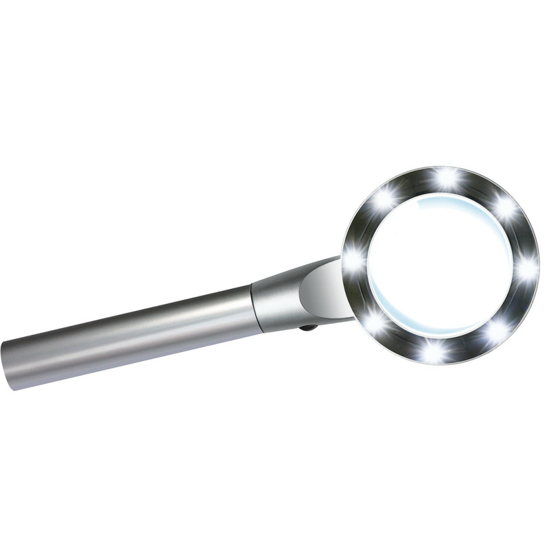 Bresser Lente di ingrandimento con illuminazione a LED 2,5x55 mm