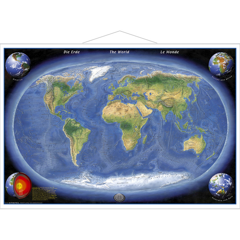 Stiefel Mappa del Mondo La Terra - panorama