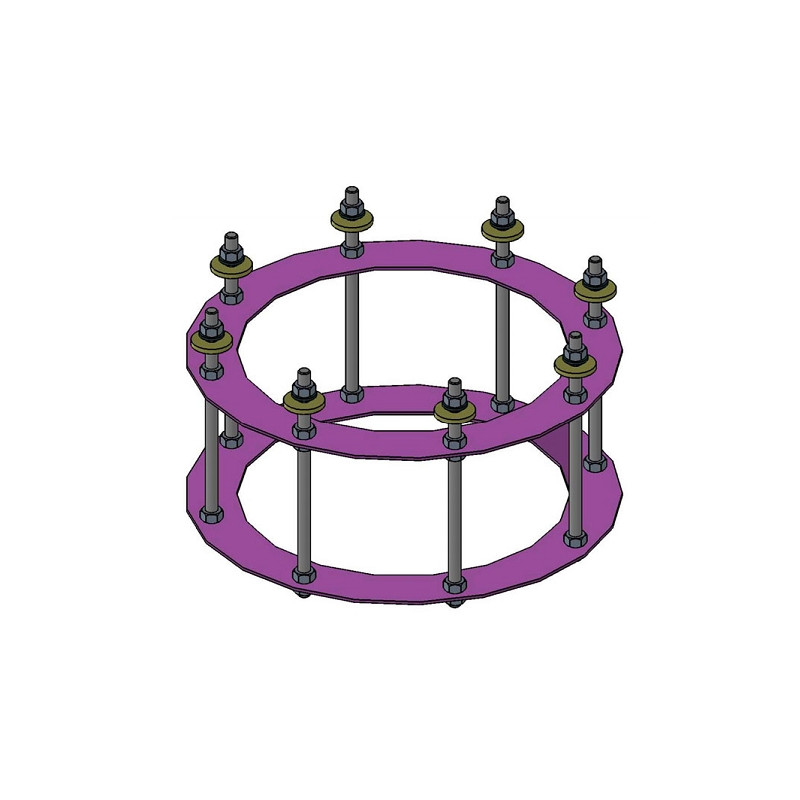 euro EMC Kit ancoraggio 2 per colonna osservatorio P200, altezza complessiva 80 cm