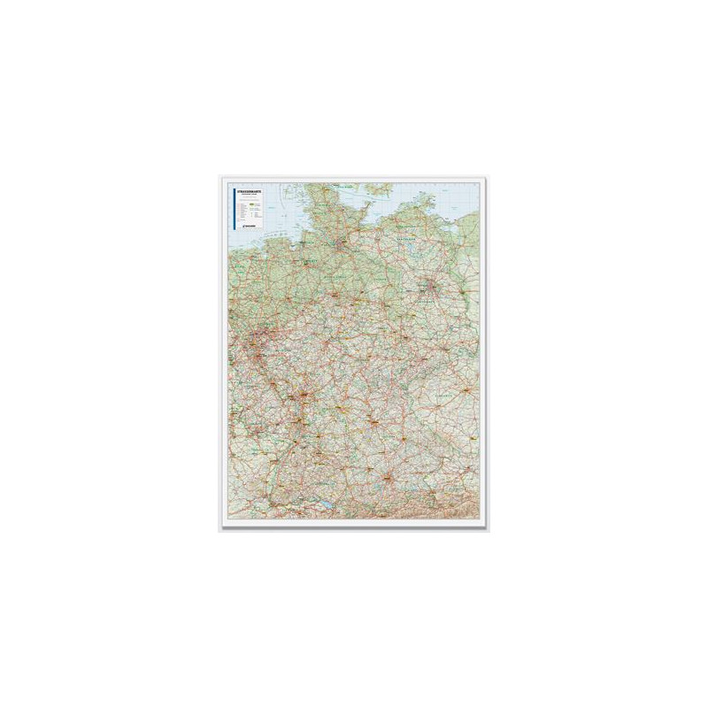 Bacher Verlag Mappa road map Germany 1:500.000 laminated