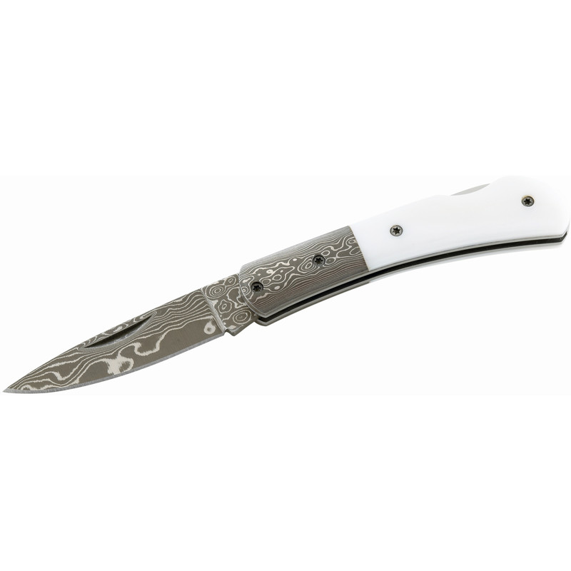 Herbertz Coltelli Coltello tascabile con lama damasco, impugnatura in radica, n. 201408