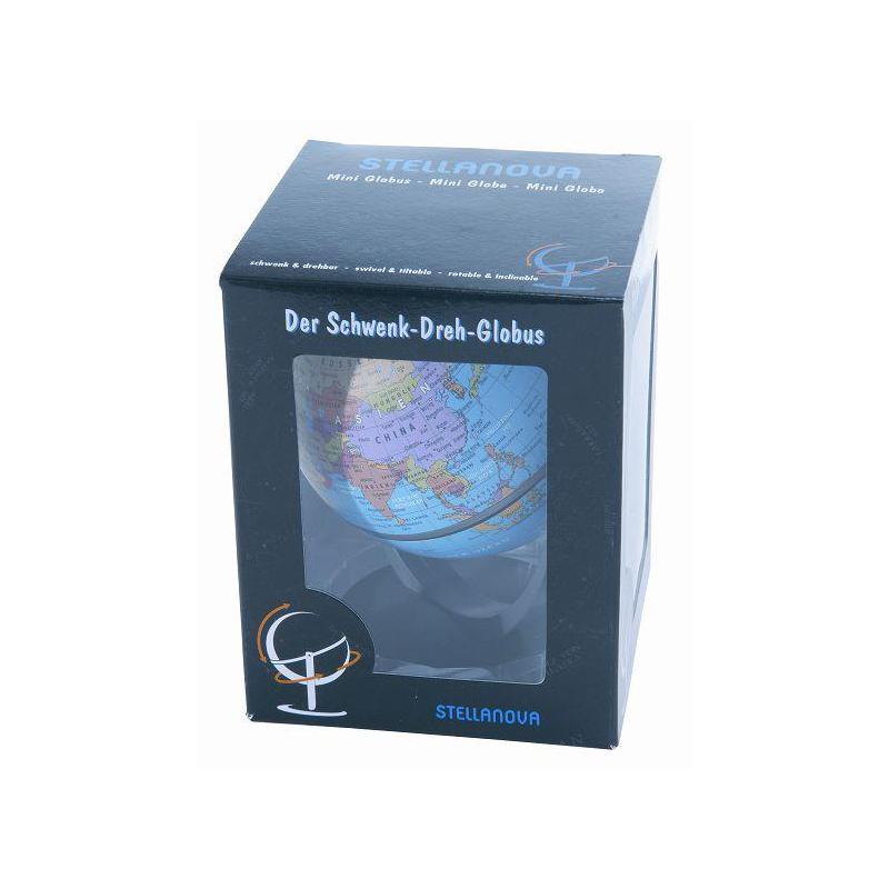 Stellanova Mini Globo Mappamondo girevole blu 10 cm