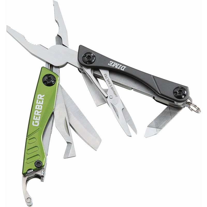 Gerber Mini-Multitool DIME grigio-verde