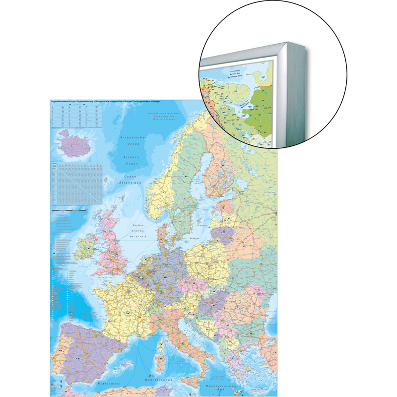 Stiefel Europa, carta politica e delle infrastrutture