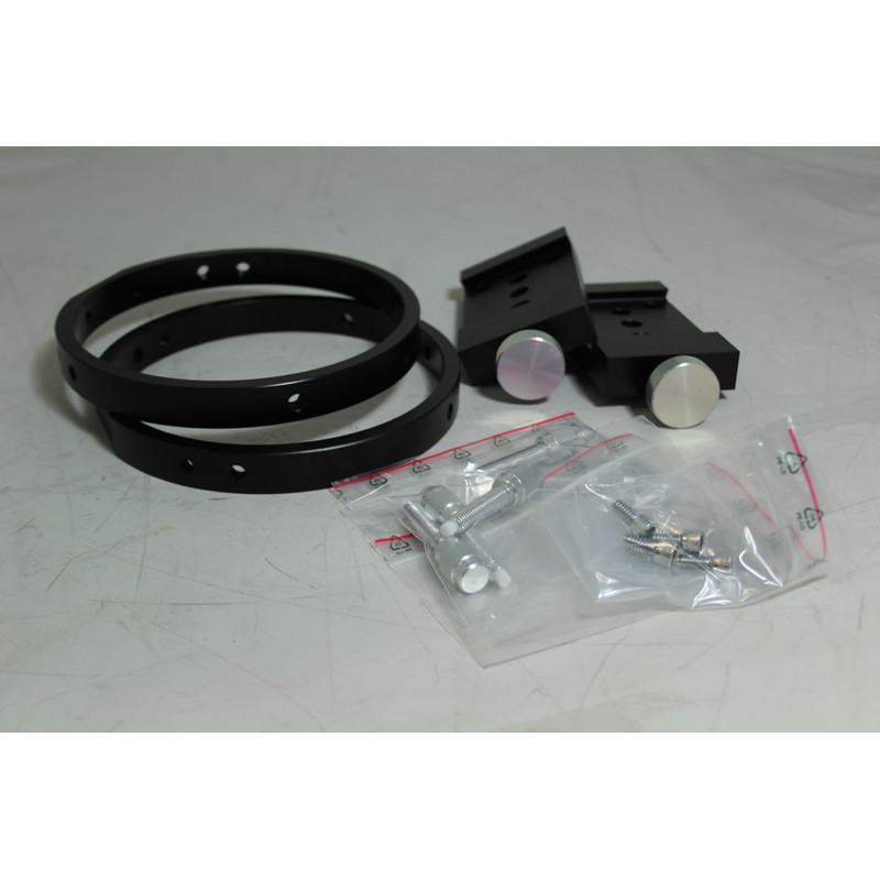 Omegon Anelli telescopio guida 150 mm con morsetti 2"