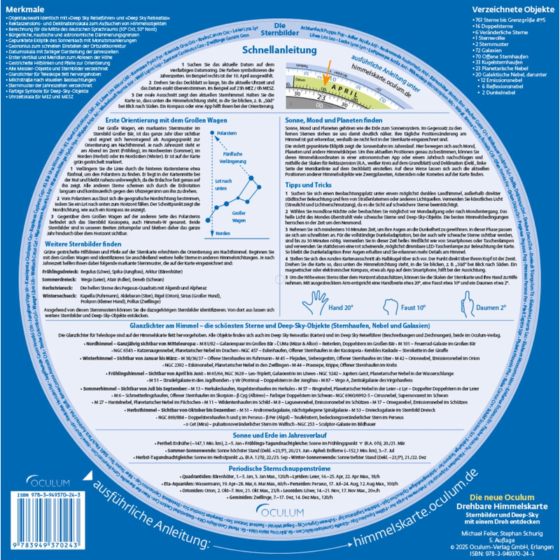 Oculum Verlag Carta del cielo girevole
