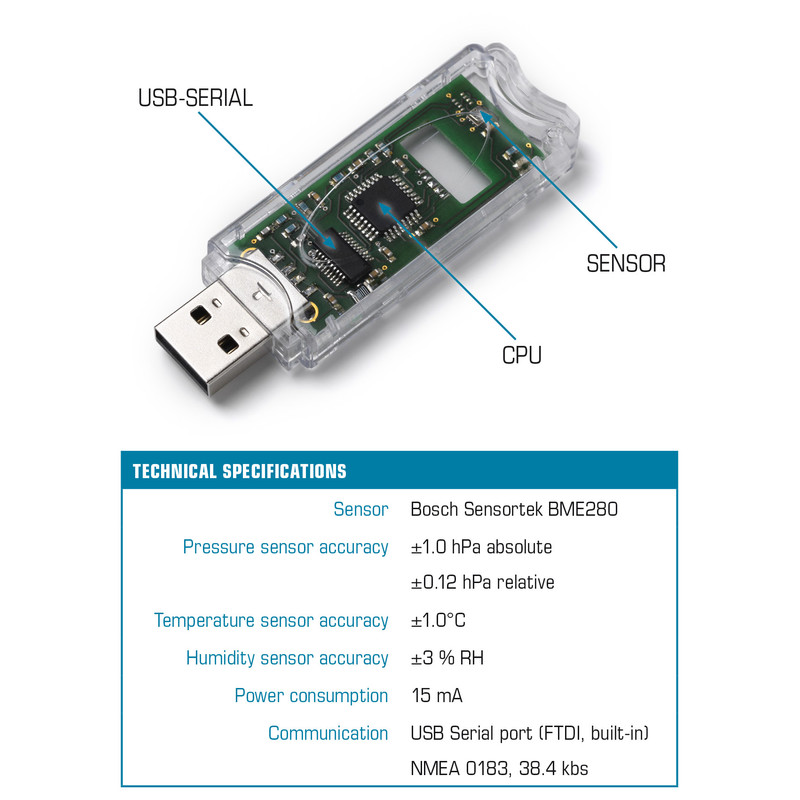 10 Micron Stazione meteo USB BlueAstro