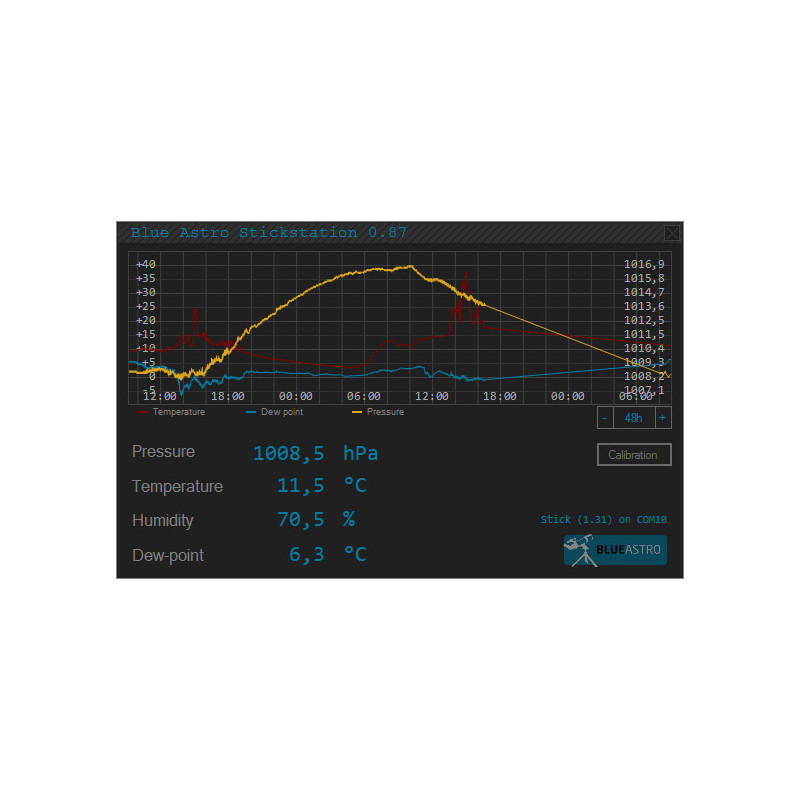 10 Micron Stazione meteo USB BlueAstro