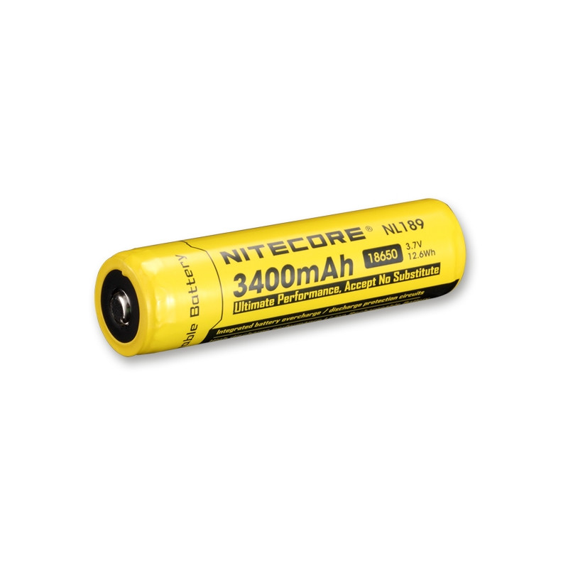 Nitecore Batteria ricaricabile Li-ION 18650, 3400 mAh