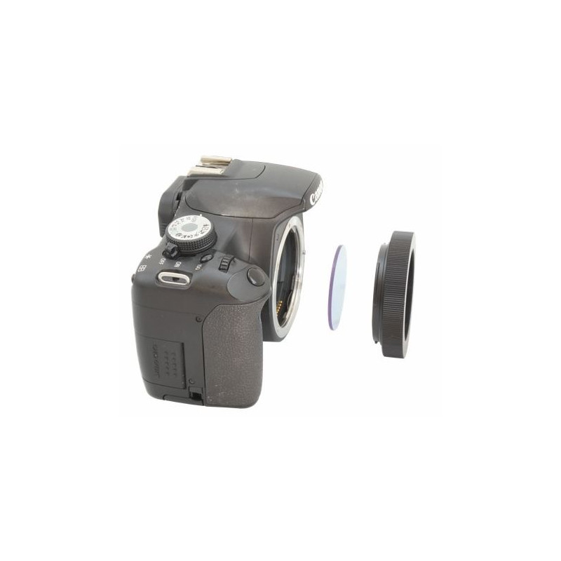 PrimaLuceLab Adattore Fotocamera Anello T2 Canon EOS con portafiltri 50,8mm
