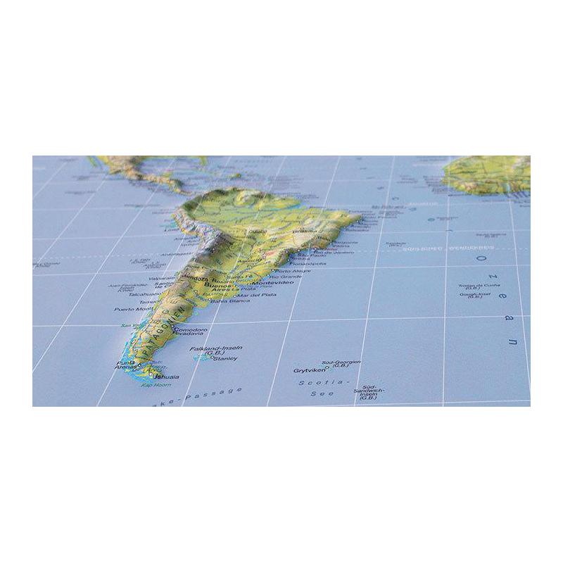 Stellanova Mappa del Mondo Planisfero magnetico 3D, M 1:73 Mio.