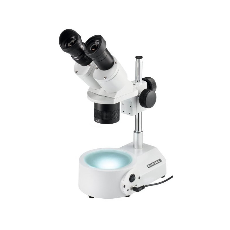 Eschenbach Microscopio stereoscopico, LED, luce incidente e trasmessa