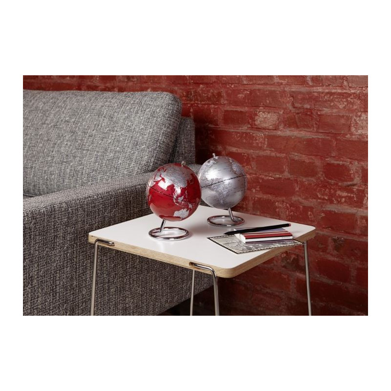TROIKA Mini Globo Galilei Silver 13cm