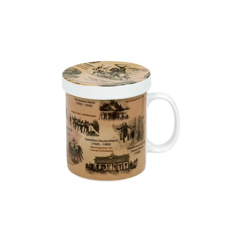 Könitz Tazza Wissensbecher für Teetrinker Deutsche Geschichte