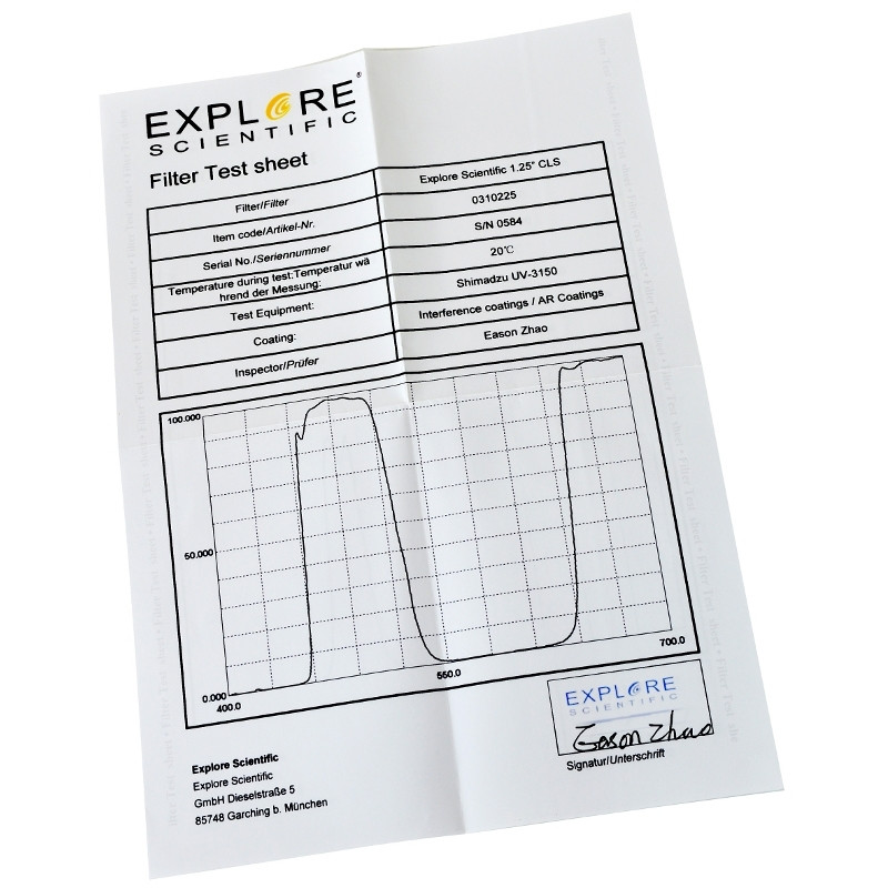 Explore Scientific Filtro CLS 1,25"