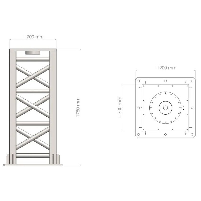 Radio2Space Radiotelescopio Spider 500A Advanced con montatura impermeabile AZ GoTo