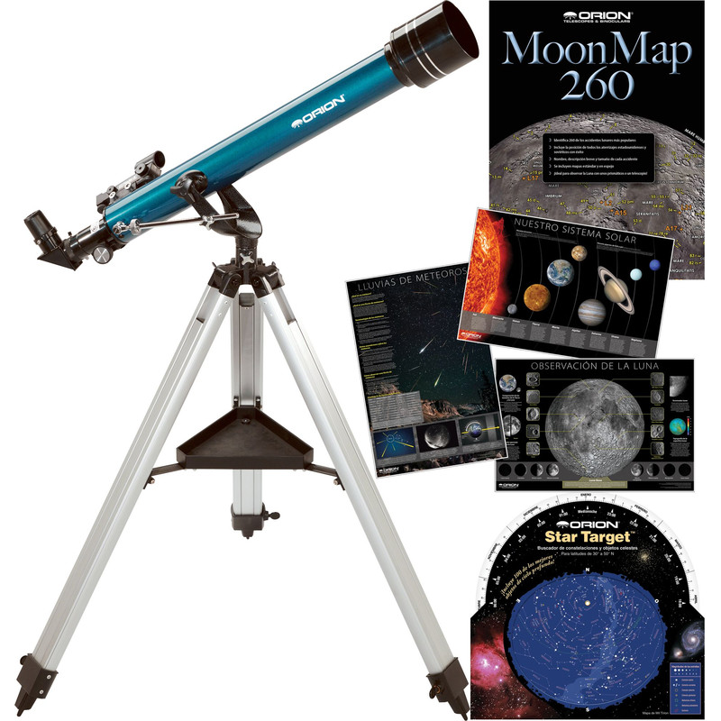 Orion Telescopio AC 60/700 Observer AZ-1 conjunto de iniciación