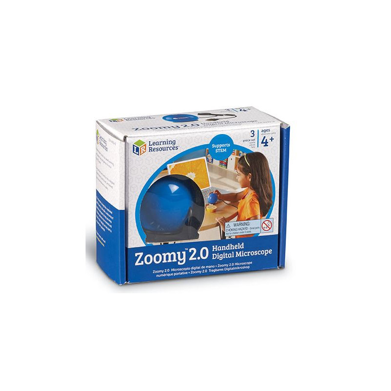 Learning Resources Zoomy 2.0 microscopio portatile digitale (blu)