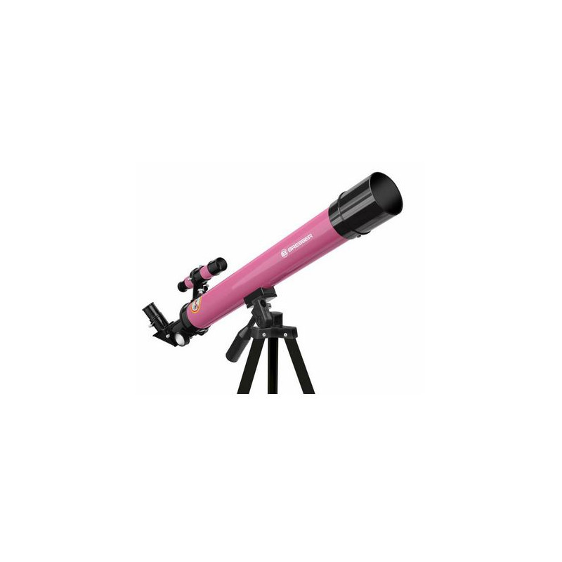 Bresser Junior Telescopio 50/600 AZ rosa