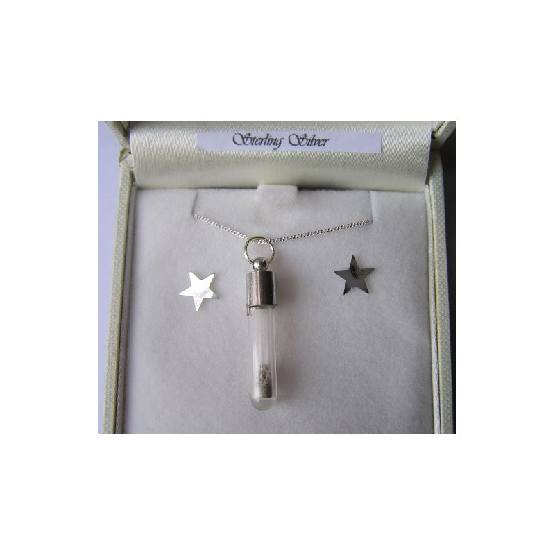 Jurassic Jewellery Meteoriti collana polvere di Marte (a fiala)
