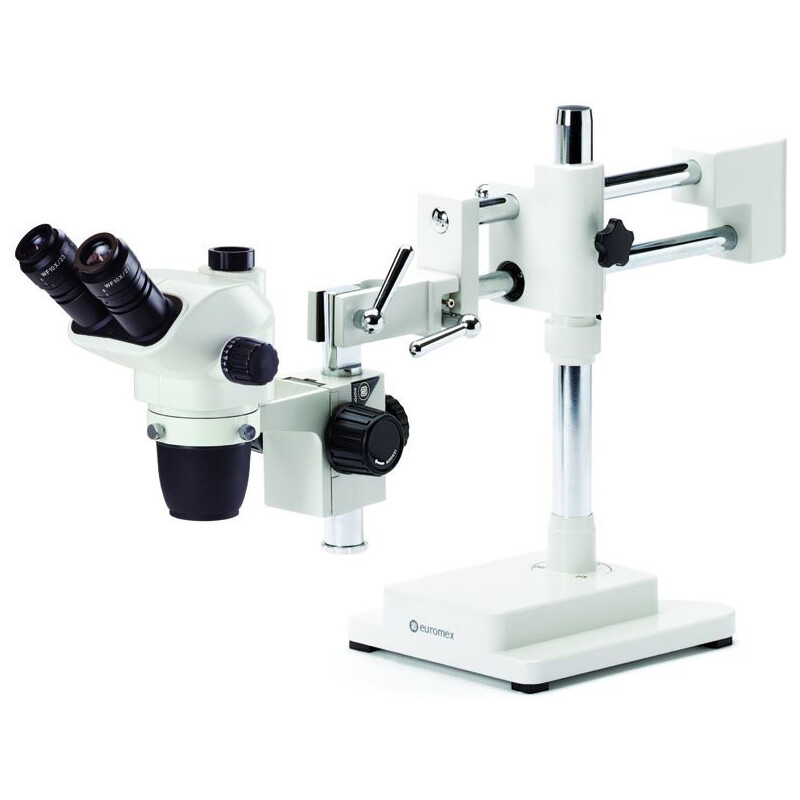 Euromex NZ.1703-B, NexiusZoom EVO, 6,5x a 55x, stativo a doppio braccio, senza illuminazione, trino