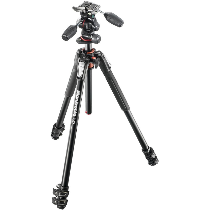 Manfrotto Treppiede Aluminio MK190XPRO3-3W con testa 3 vie