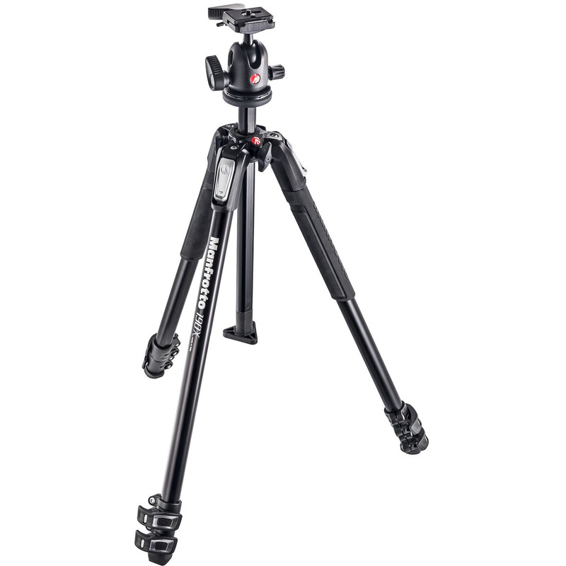 Manfrotto Treppiede Aluminio MK190X3-BH con testa a sfera