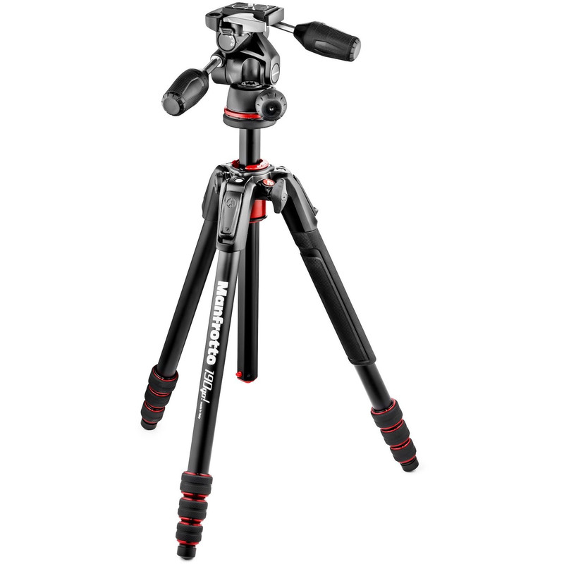 Manfrotto Treppiede Aluminio MK190GOA4TB-3W con testa 3 vie