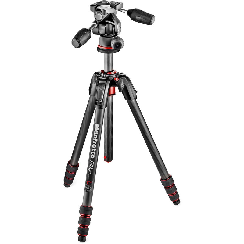 Manfrotto Treppiede Carbonio MK190GOC4TB-3W con testa 3 vie