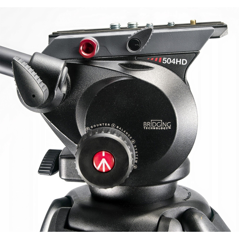 Manfrotto Treppiede Carbonio 504HD,535K con testa video e base livellante