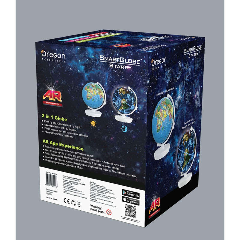 Oregon Scientific Globo per Bambini Starry Globe Day&Night Augmented Reality 23cm