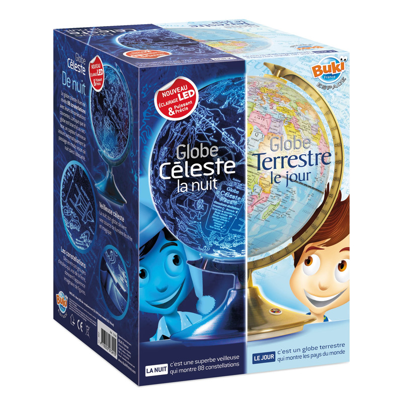 Buki Globo per Bambini Jour et Nuit français 21cm