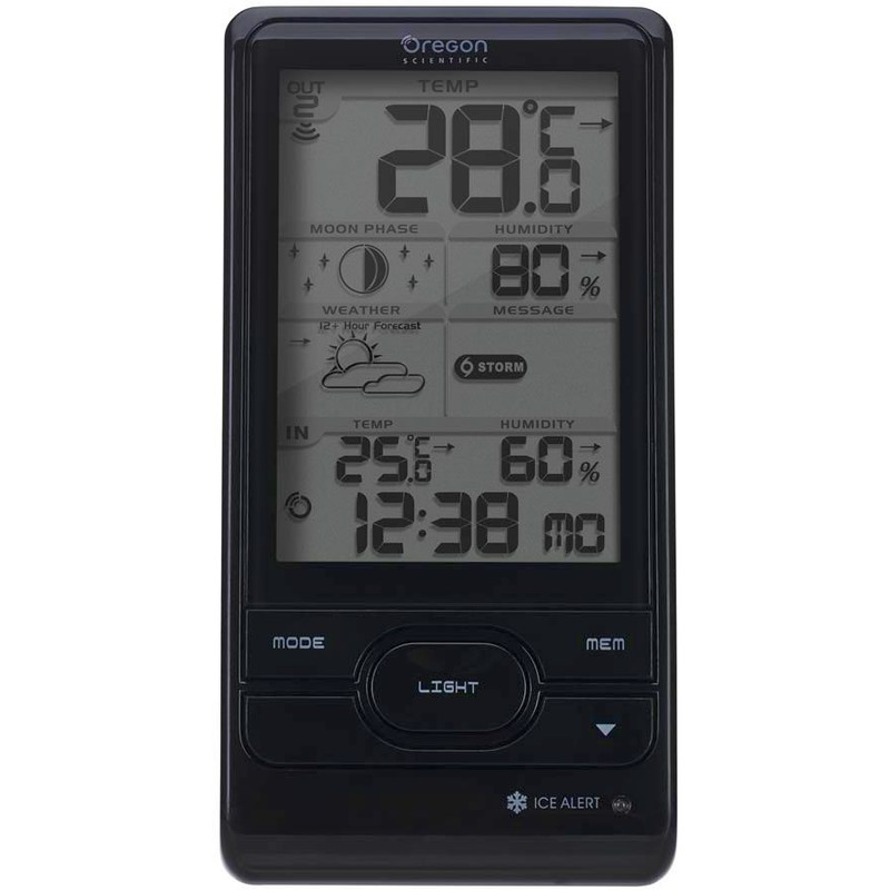 Oregon Scientific Stazione meteo BAR 208HG, nero