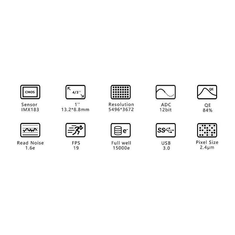 ZWO Fotocamera ASI 183 MC Color