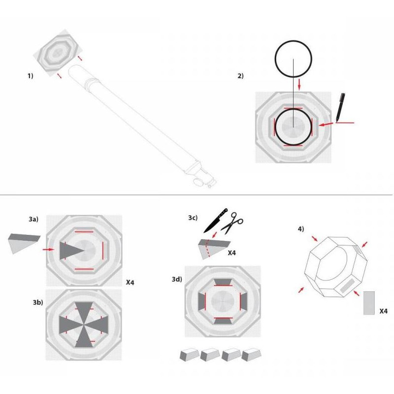 Explore Scientific Filtri solari Sun Catcher filtro solare per rifrattori 150-160 mm e SC 203 mm (8")