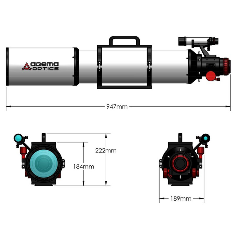 Agema Optics Rifrattore Apocromatico AP 120/1040 SD 120 F8.7 OTA