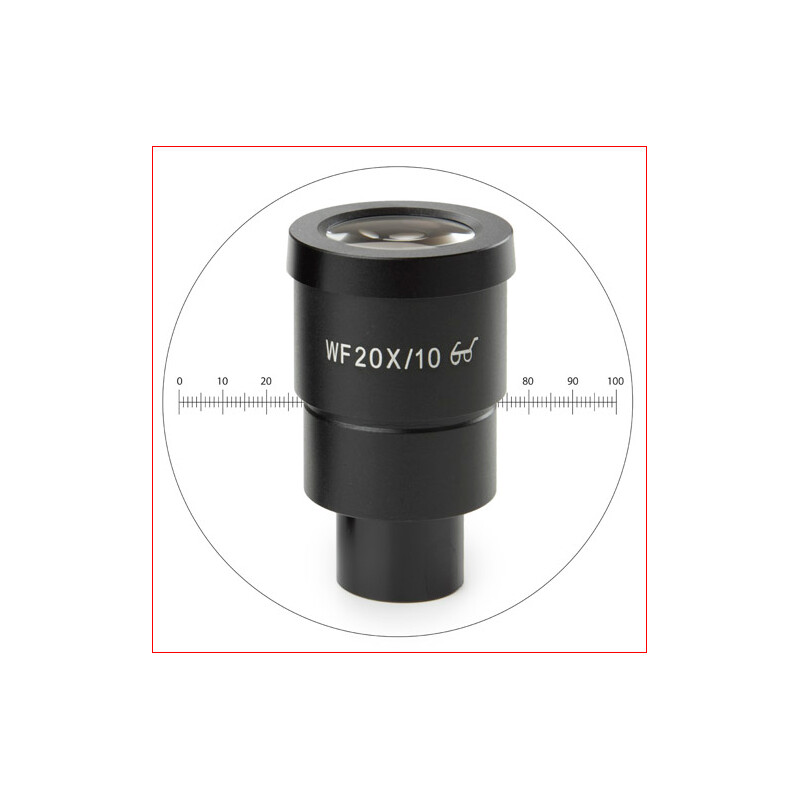 Euromex Oculare HWF 20x/10 mm con micrometro, SB.6020-M (StereoBlue)