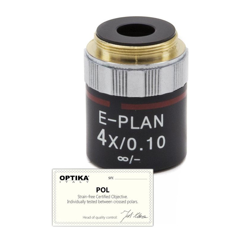 Optika Obiettivo 4x/0.10, infinity, N-plan, POL, M-144P  (B-383POL)