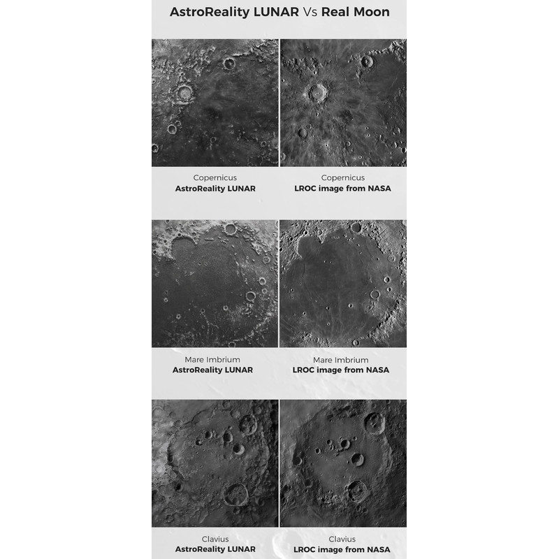 AstroReality Globo con sollievo LUNAR Pro